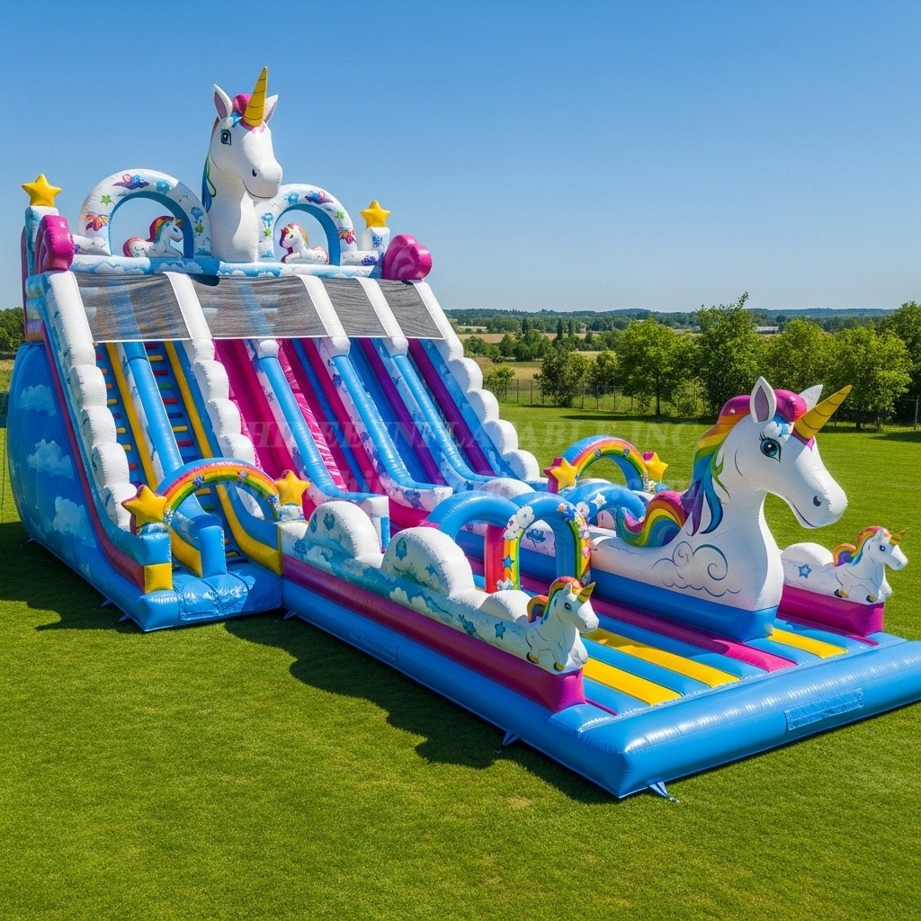 T8-8804 Unicorn Inflatable Slide