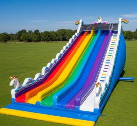 T8-8824 Rainbow Inflatable Slide