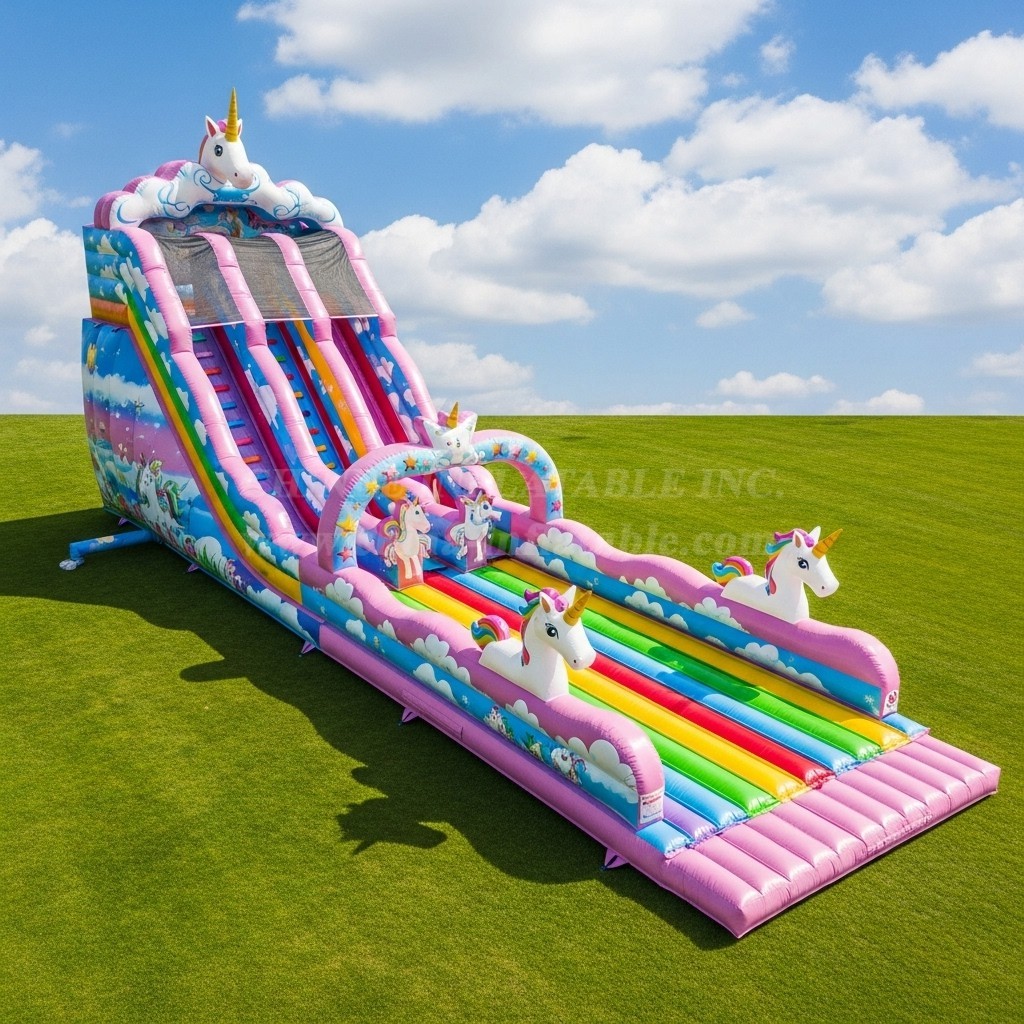 T8-8826 Unicorn Inflatable Slide