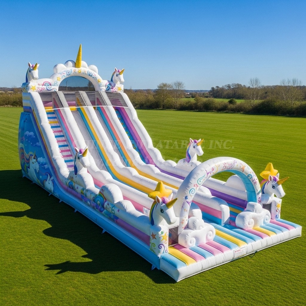 T8-8828 Unicorn Inflatable Slide