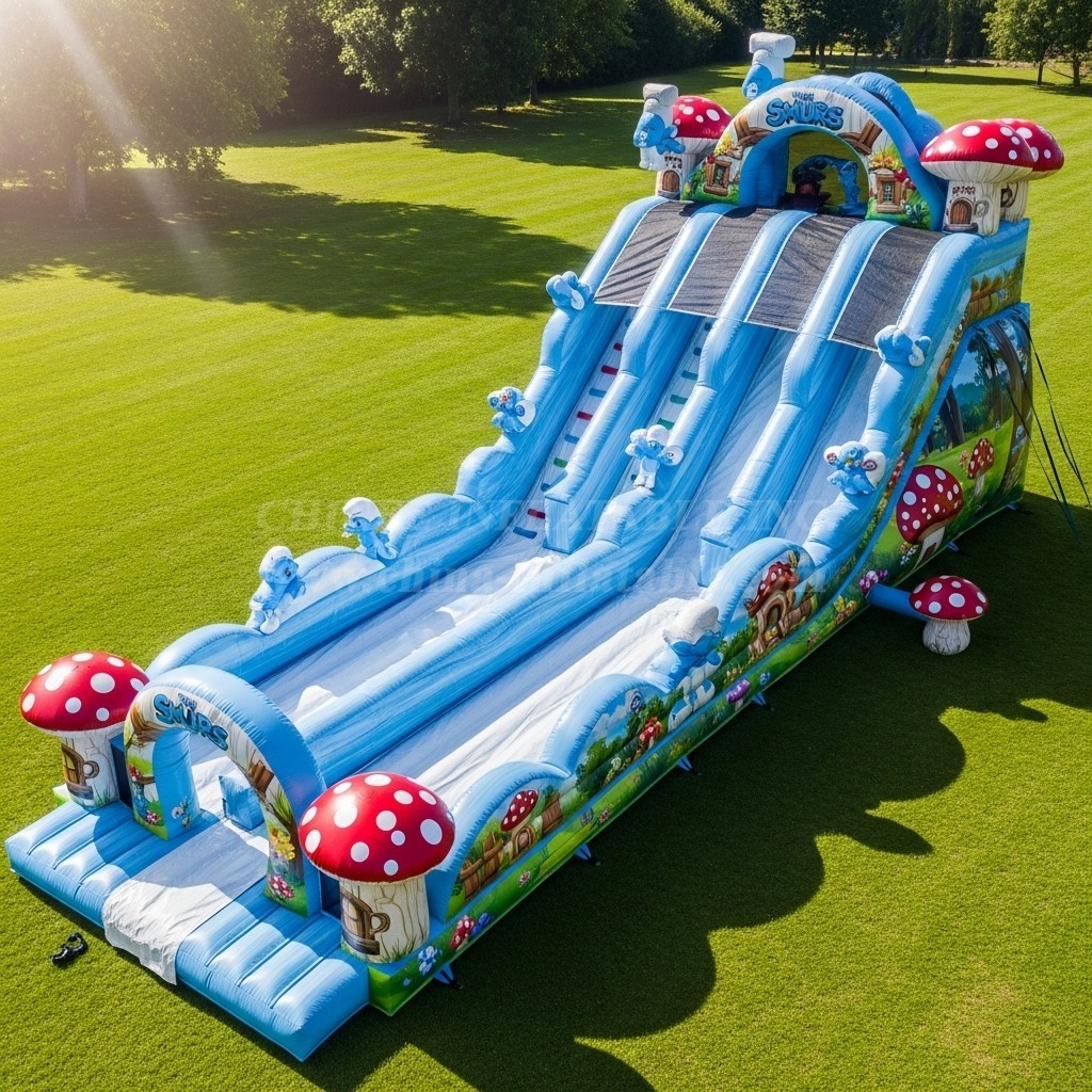 T8-8834 The Smurfs Inflatable Slide