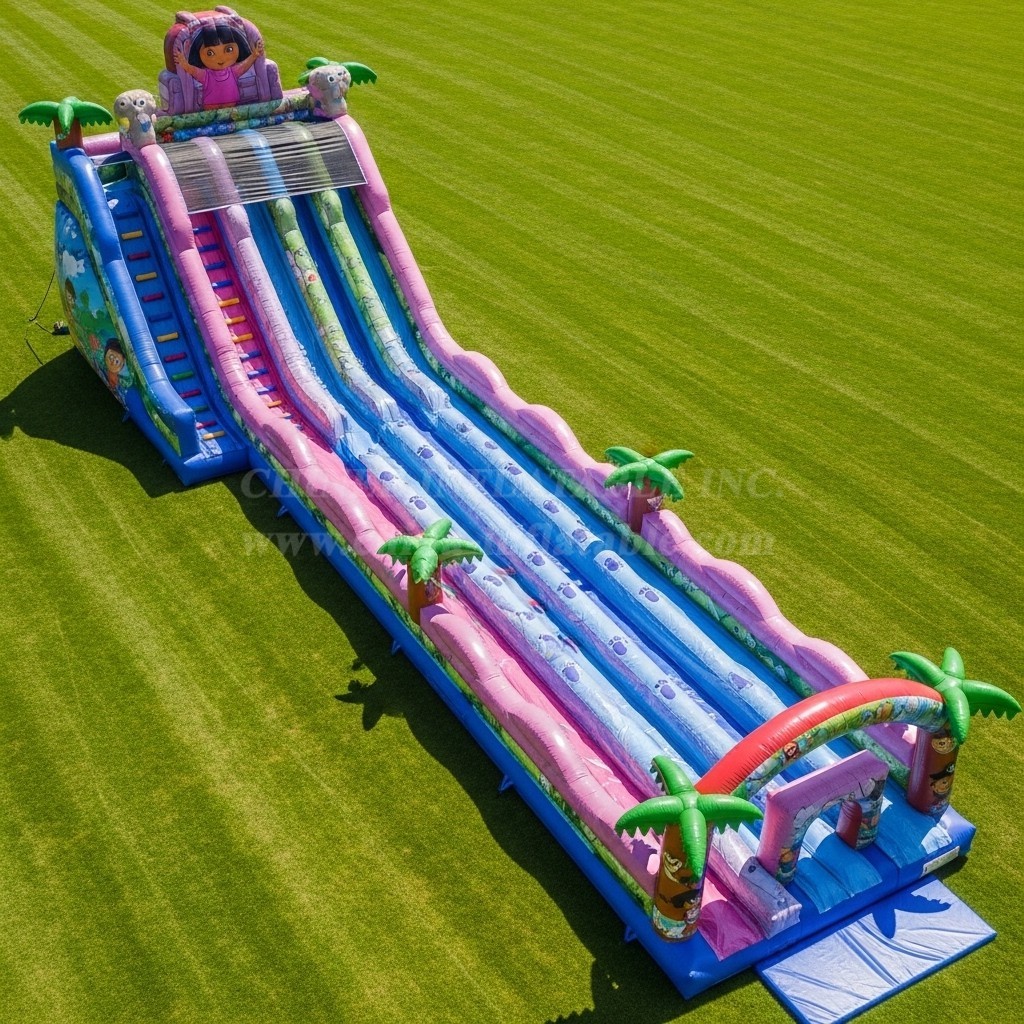 T8-8837 Dora Tropical Inflatable Slide