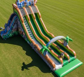 T8-8839 Zootopia Theme Inflatable Dry Slide