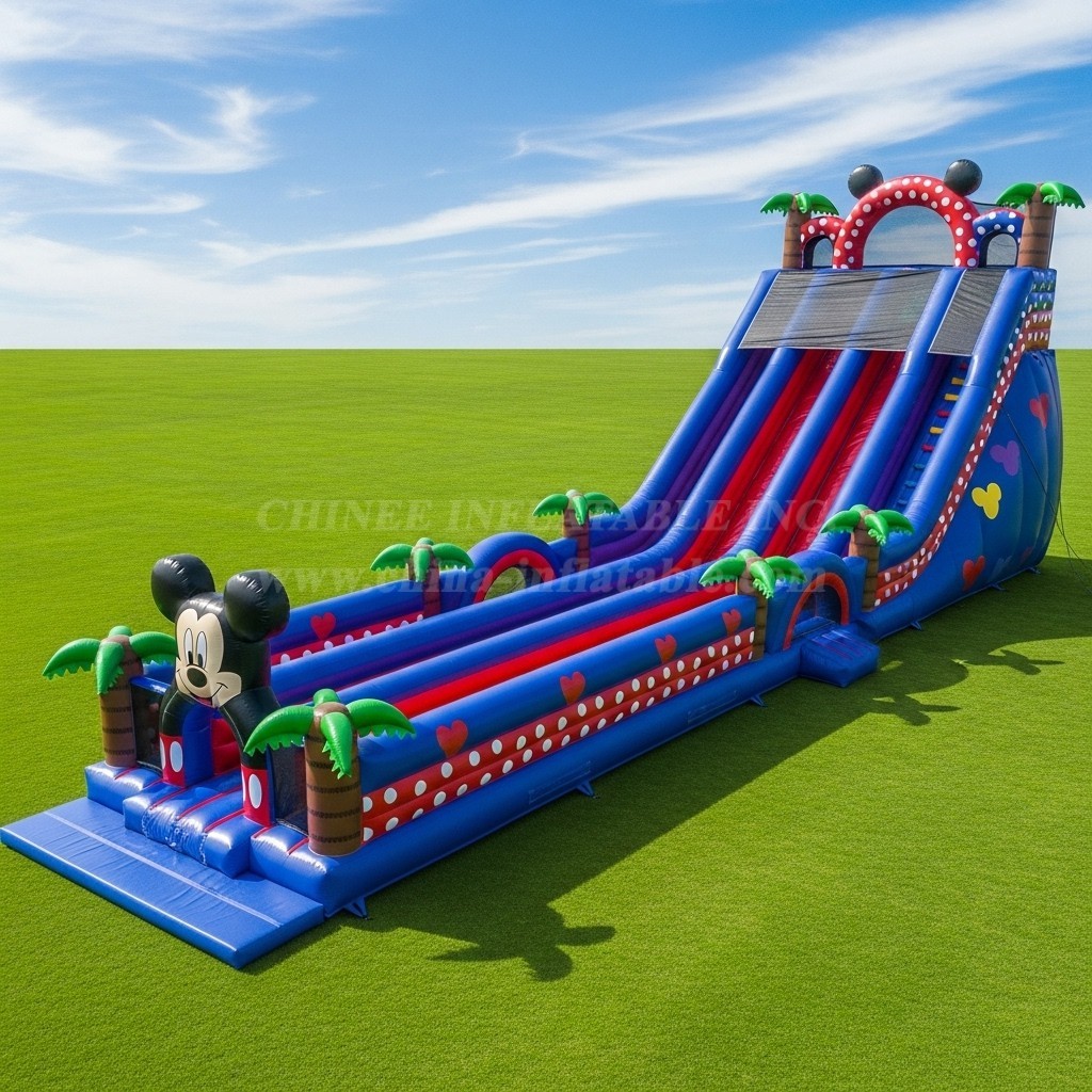 T8-8857 Mickey & Minnie Inflatable Slide