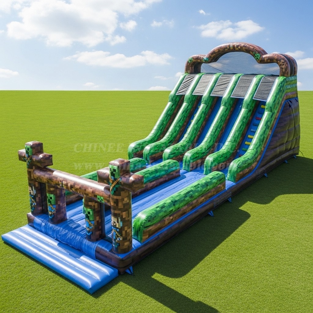 T8-8863 Minecraft Inflatable Slide