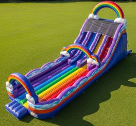 T8-8914 Rainbow Inflatable Slide