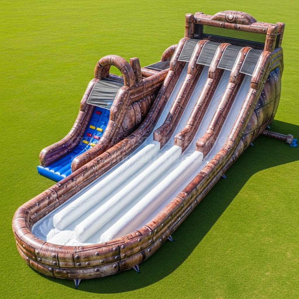 T8-8939 Rusty Rivets Inflatable Dry Slide