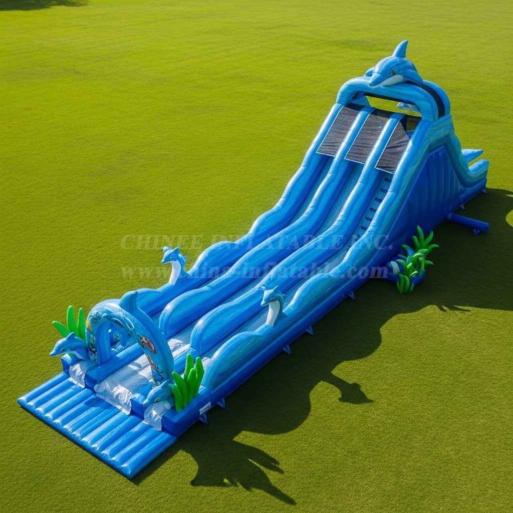 T8-8949 Dolphin Inflatable Water Slide