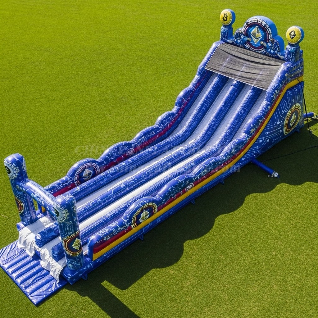 T8-8951 Cryptocurrency Inflatable Slide