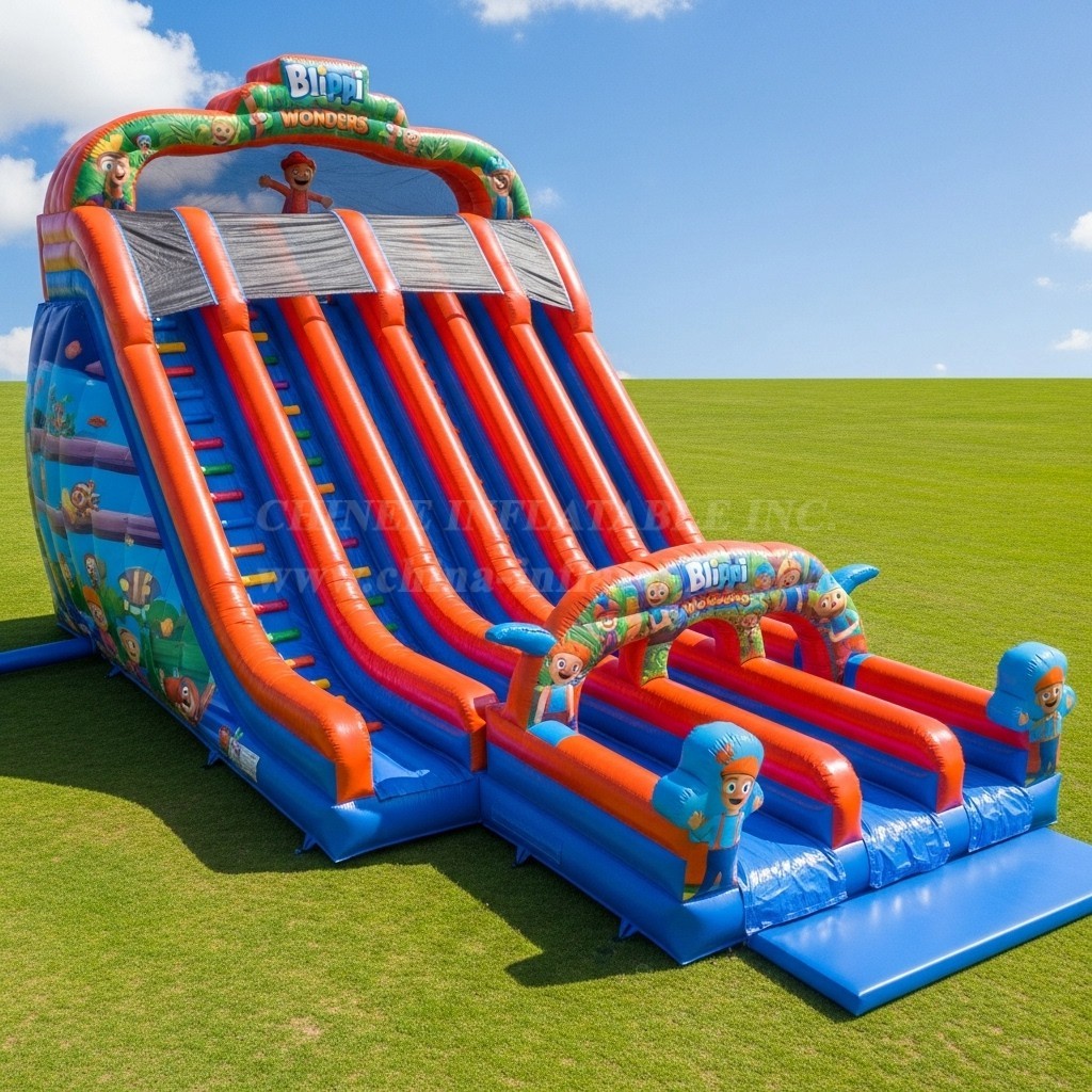 T8-8952 Blippi Wonders Inflatable Slide