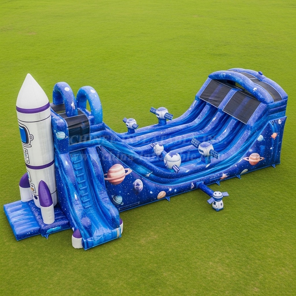 T8-8966 Space Theme Inflatable Slide