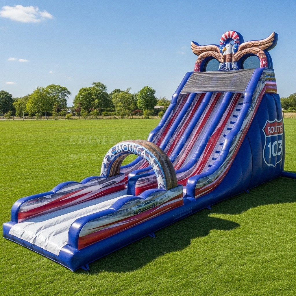 T8-8967 American Style Inflatable Dry Slide