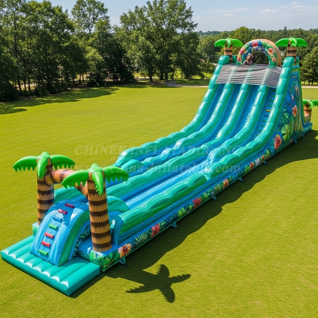 T8-8970 Tropical Inflatable Water Slide