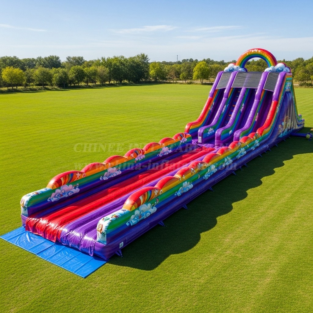 T8-8972 Rainbow Inflatable Water Slide