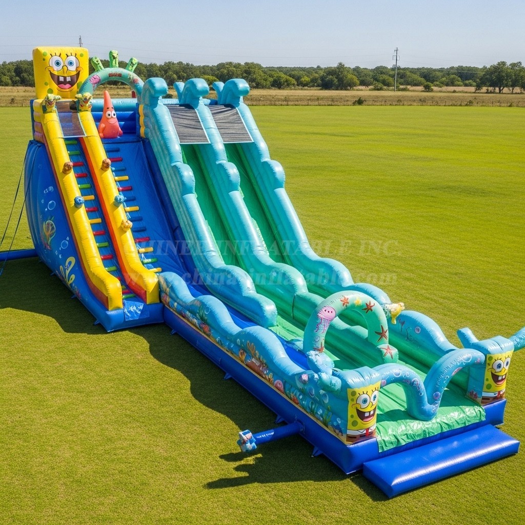 T8-8981 SpongeBob Inflatable Slide