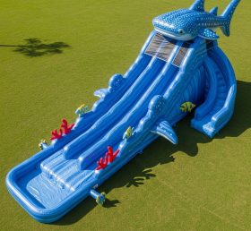 T8-8988 Ocean Theme Inflatable Water Slide