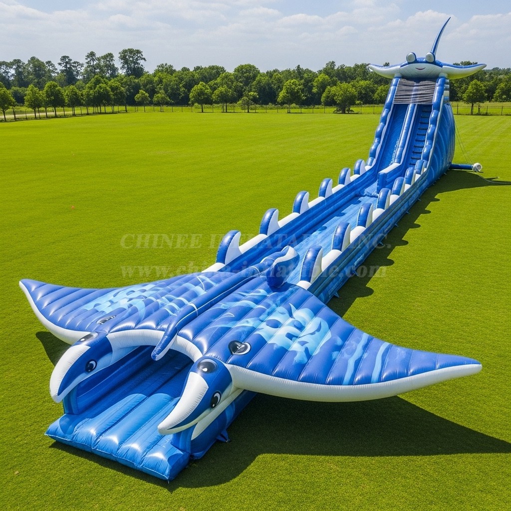 T8-8991 Ocean Theme Inflatable Water Slide