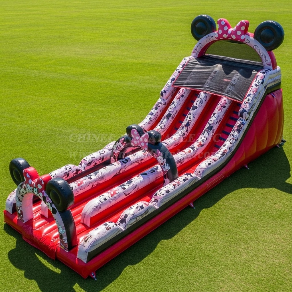 T8-9038 Mickey & Minnie Inflatable Slide
