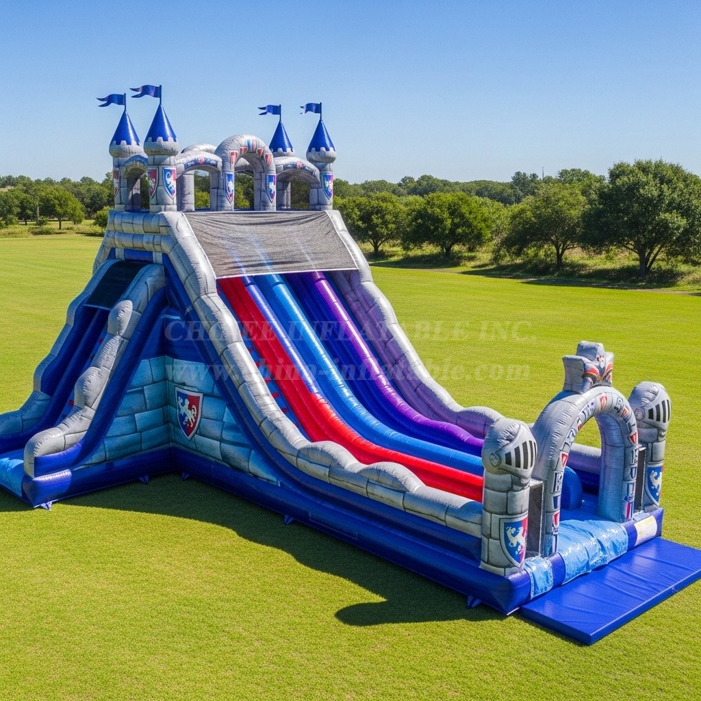 T8-9042 Knight Inflatable Slide