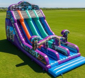 T8-9053 Fortnite-themed Inflatable Slide
