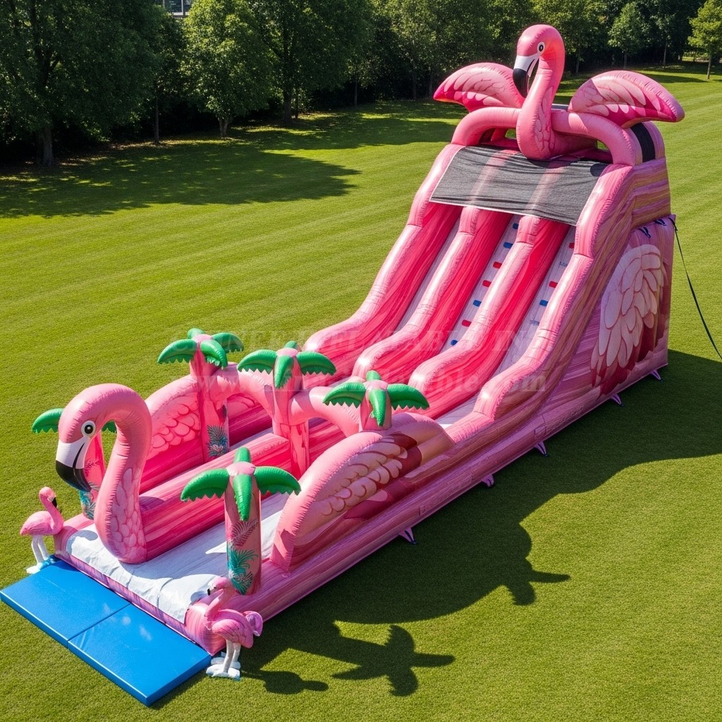 T8-9057 Flamingo Tropical Inflatable Slide