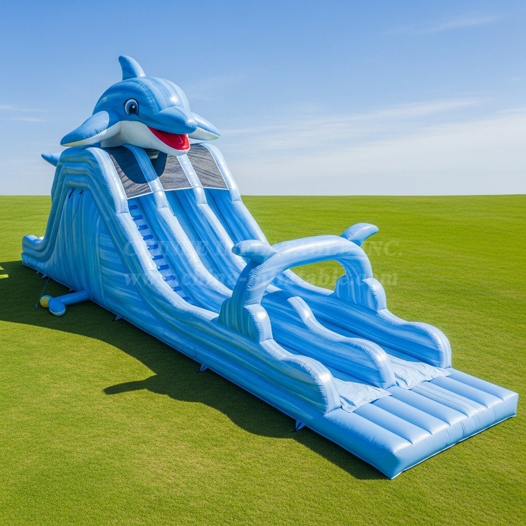 T8-9066 Dolphin Inflatable Slide