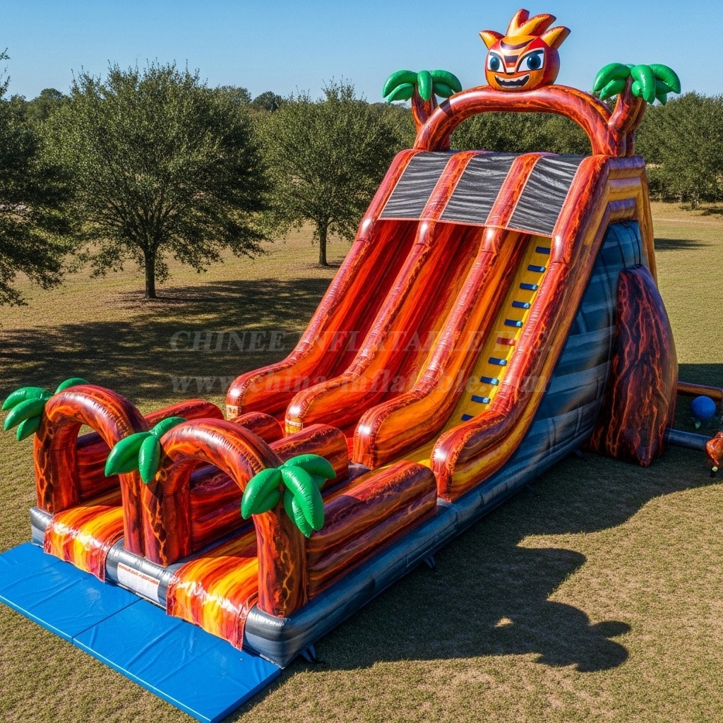 T8-9068 Blaze Monster Inflatable Dry Slide