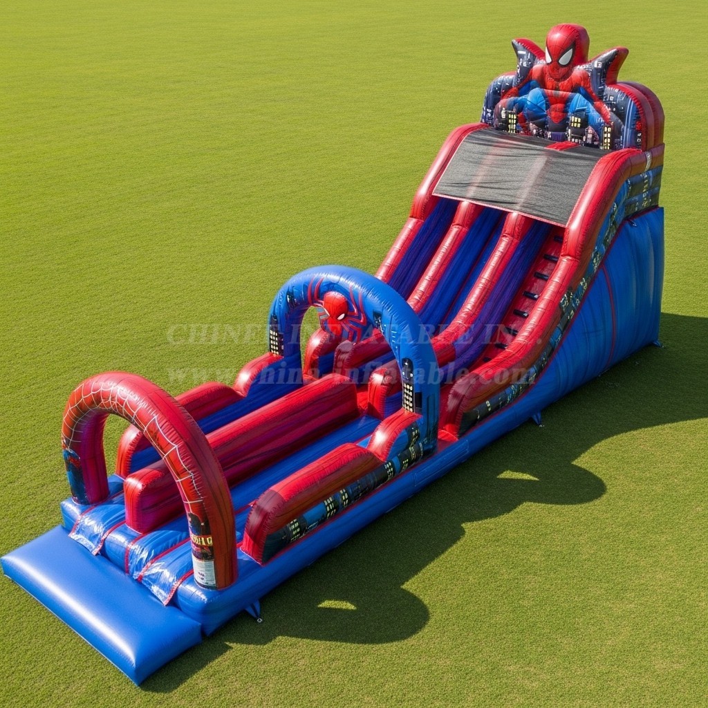 T8-9077 Marvel Spider-Man Theme Inflatable Slide