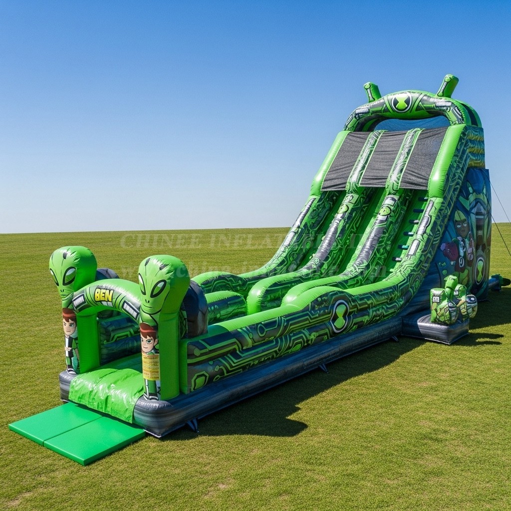 T8-9081 Ben 10 Inflatable Slide