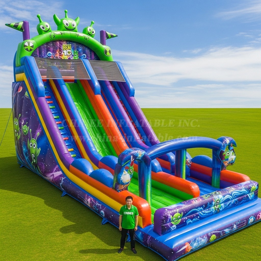 T8-9082 Ben 10 Inflatable Slide