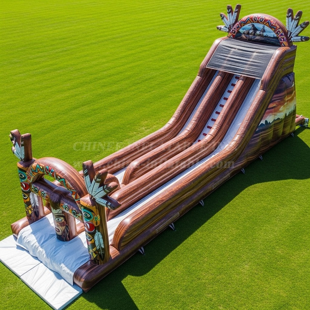 T8-9089 American Indian Inflatable Slide