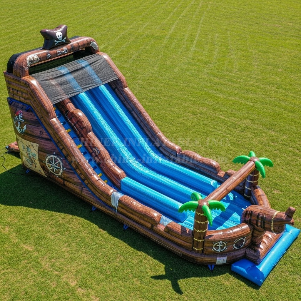 T8-9090 Pirates Inflatable Slide
