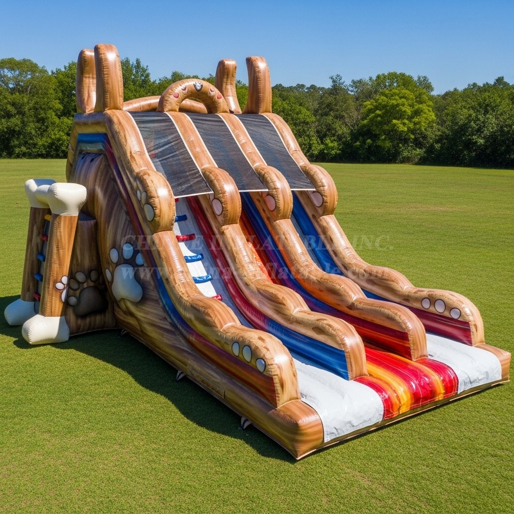 T8-9094 Dog Theme Inflatable Slide