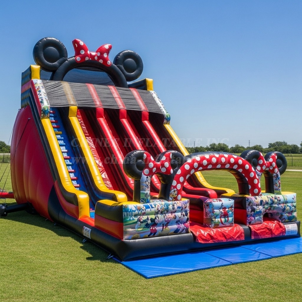 T8-9099 Mickey & Minnie Inflatable Slide