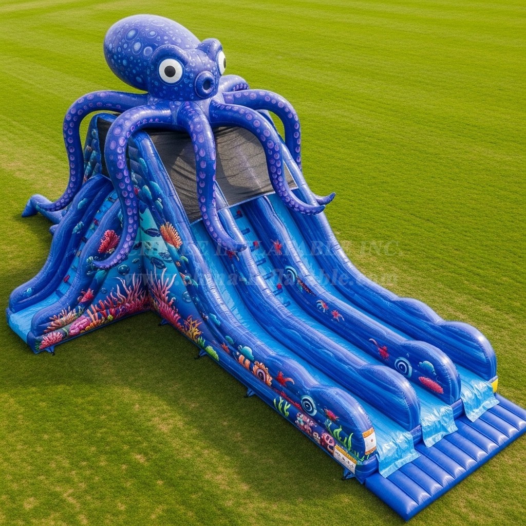 T8-9100 Octopus Inflatable Slide