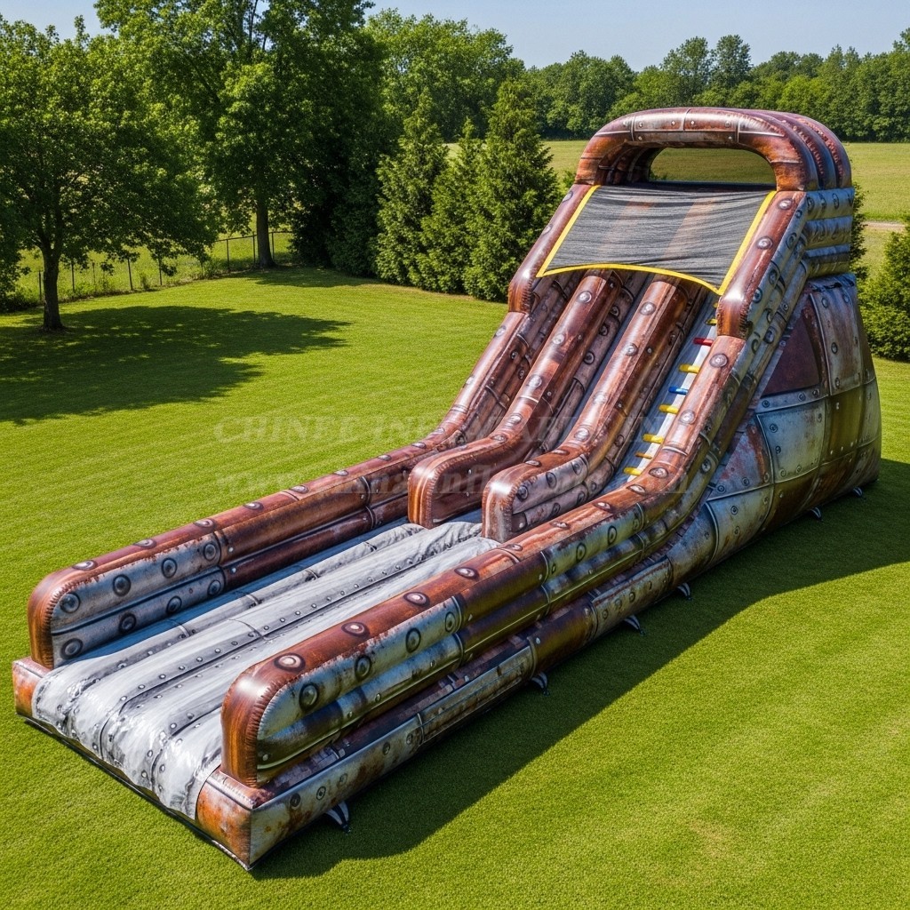 T8-9111 Rusty Rivets Inflatable Slide