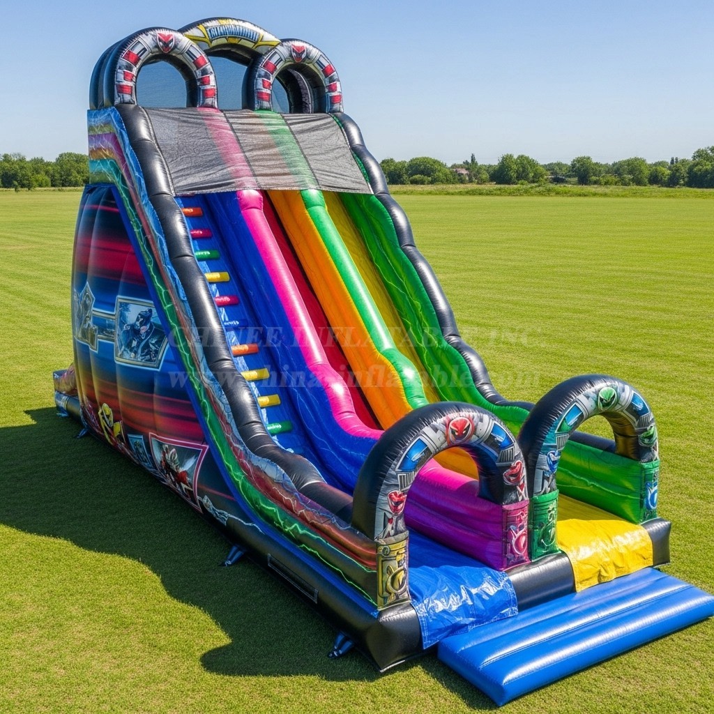 T8-9129 Power Rangers Inflatable Slide