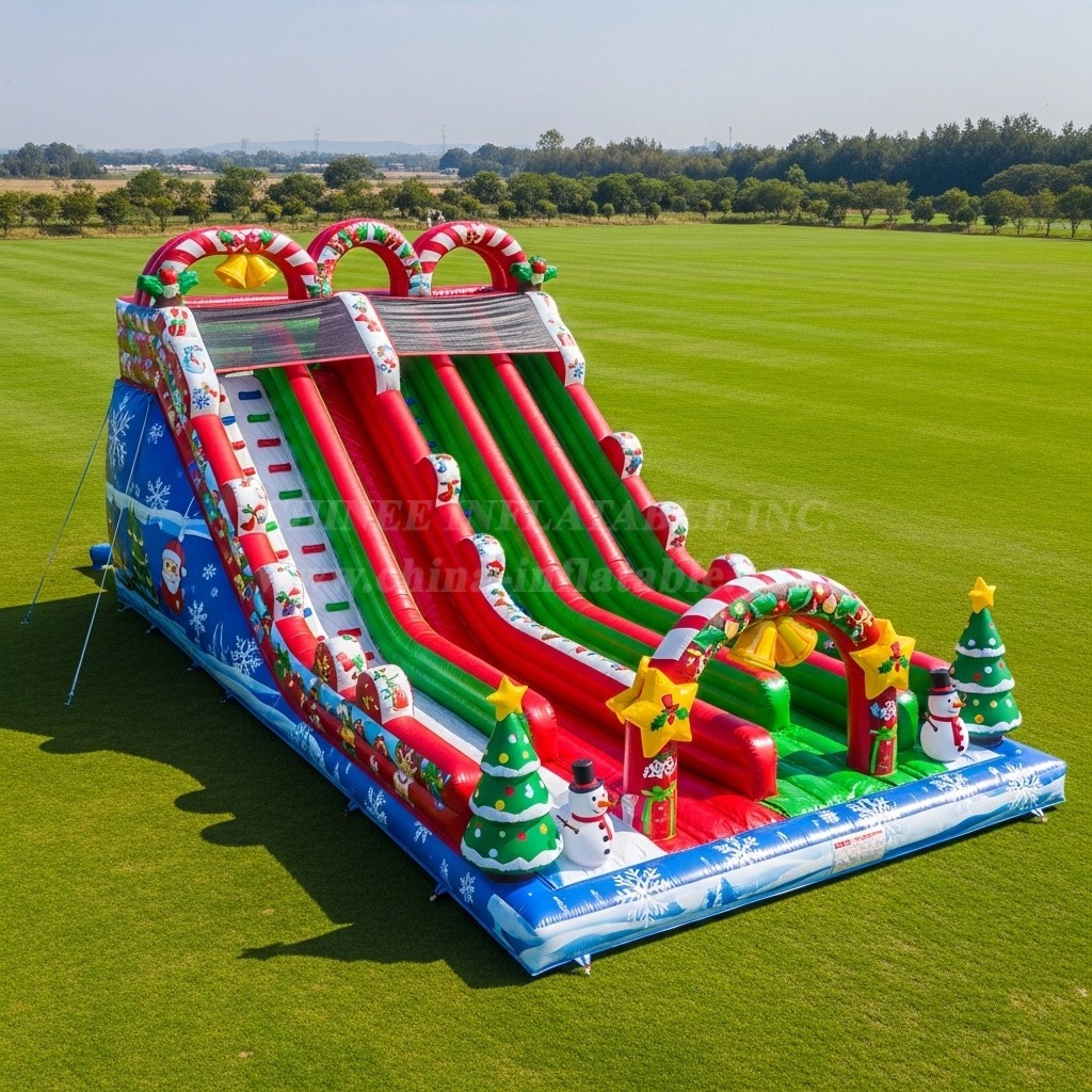 T8-9132 Christmas Inflatable Slide