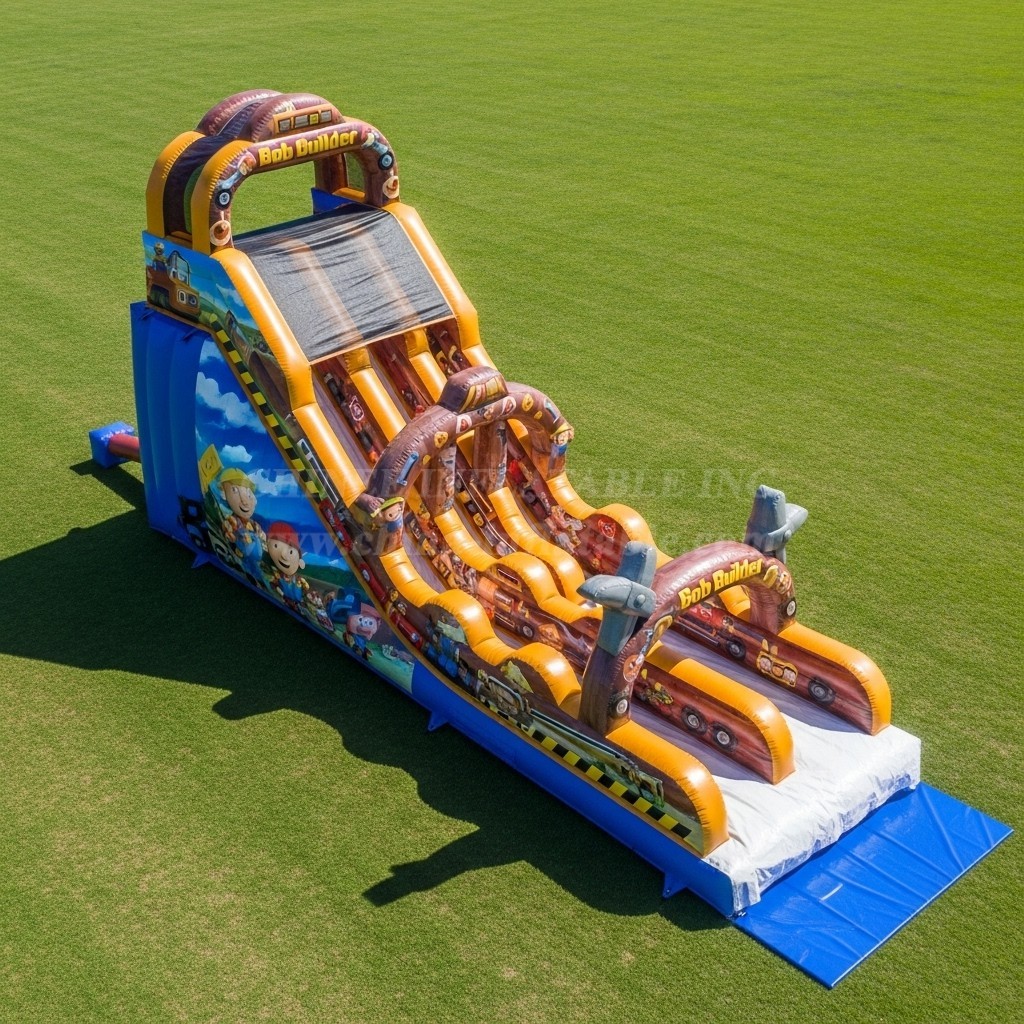 T8-9144 Bob the Builder Inflatable Slide