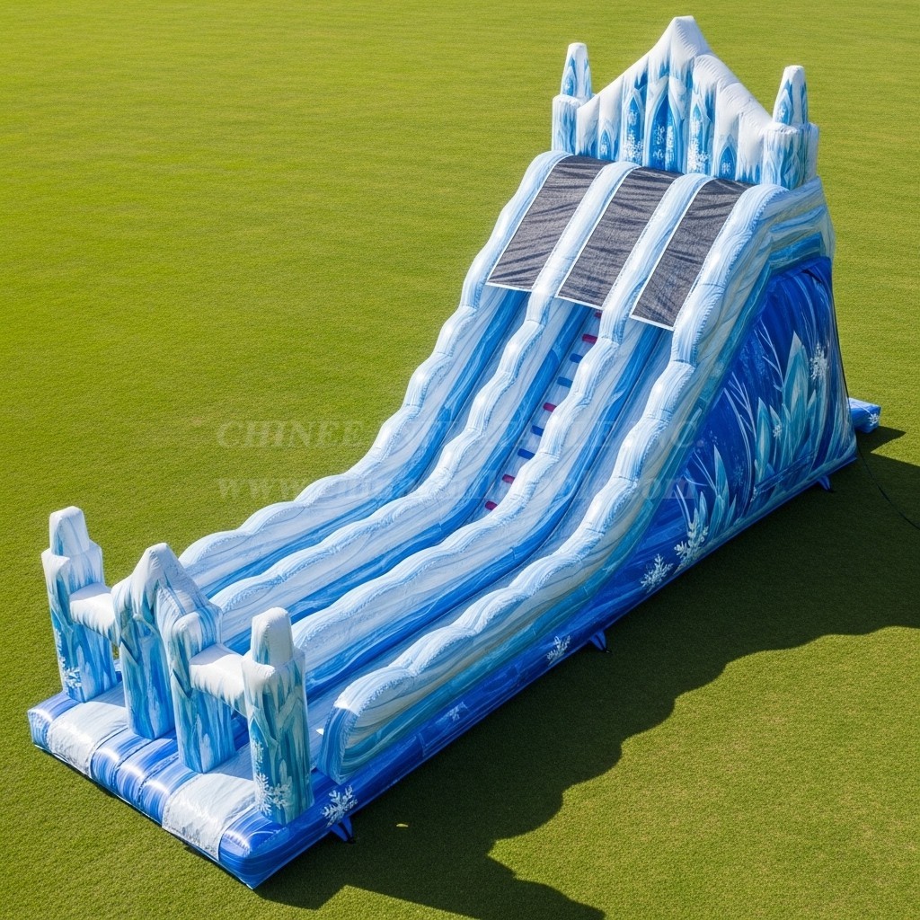 T8-9147 Frozen Theme Inflatable Slide