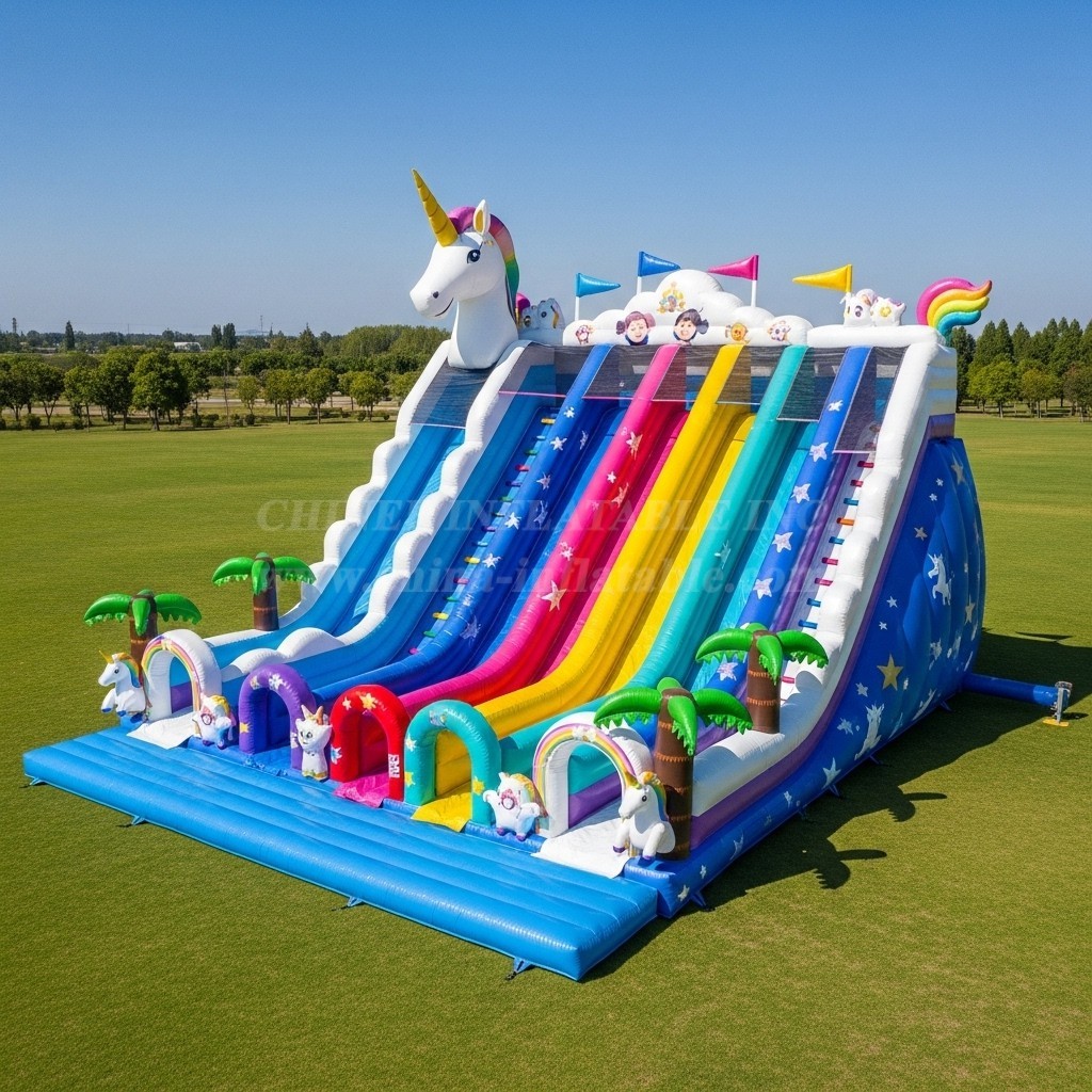 T8-9154 Unicorn Inflatable Slide