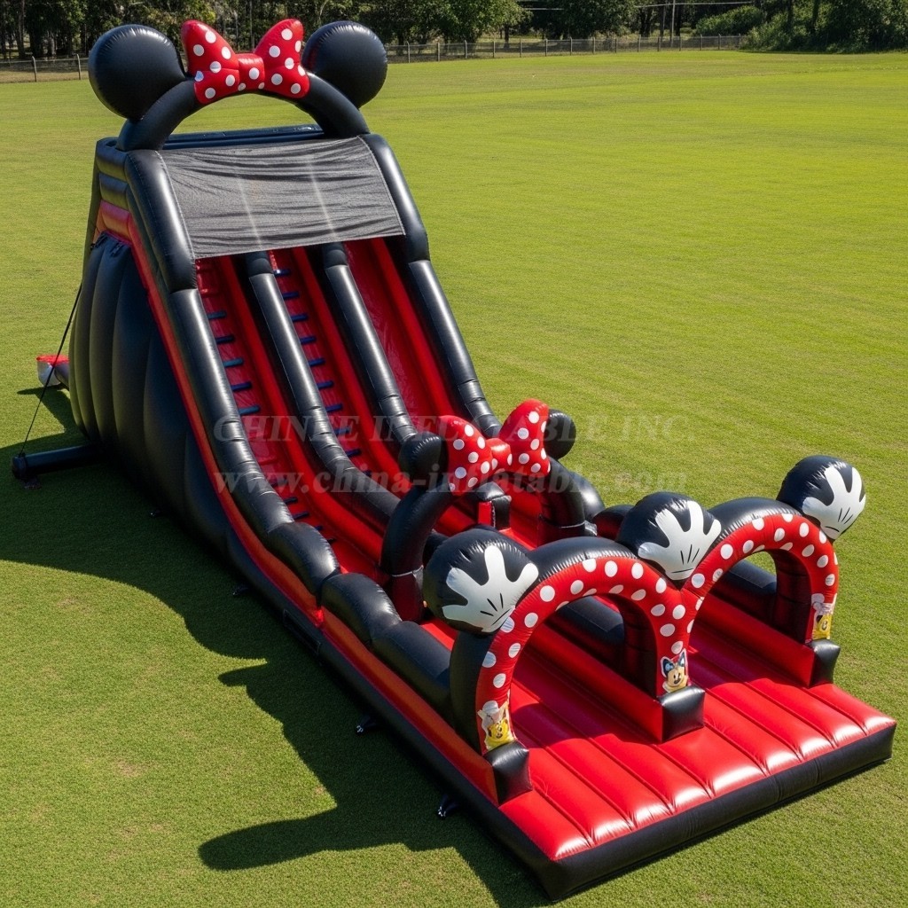 T8-9155 Mickey & Minnie Inflatable Slide