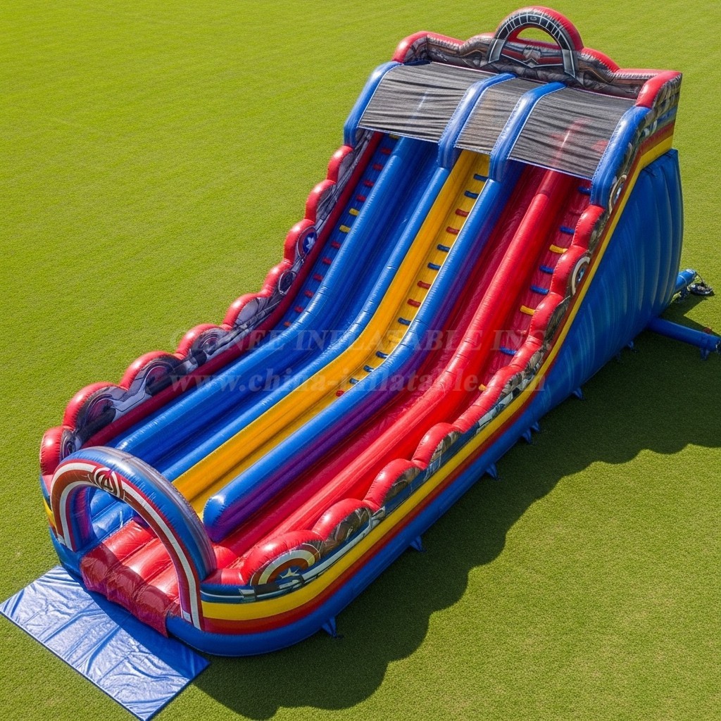 T8-9156 Captain America Inflatable Slide
