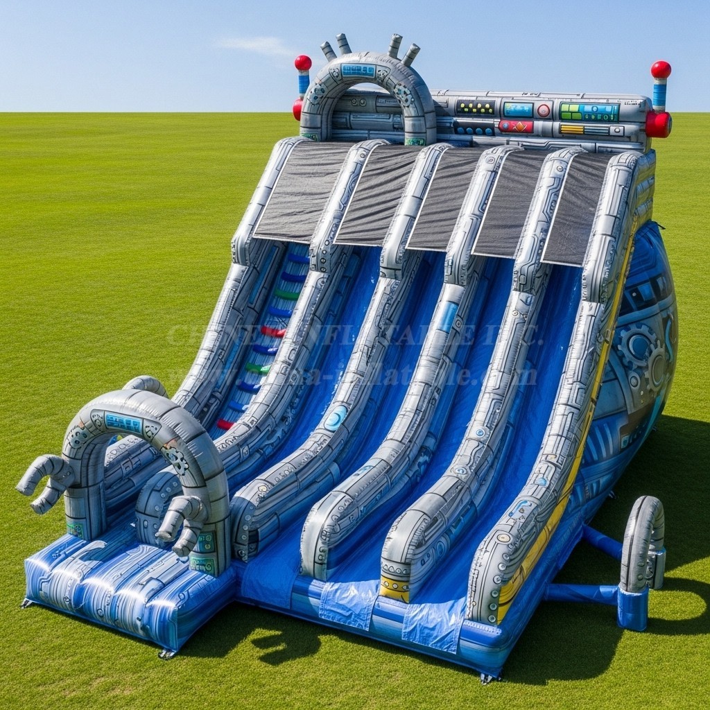 T8-9177 Robot Inflatable Slide