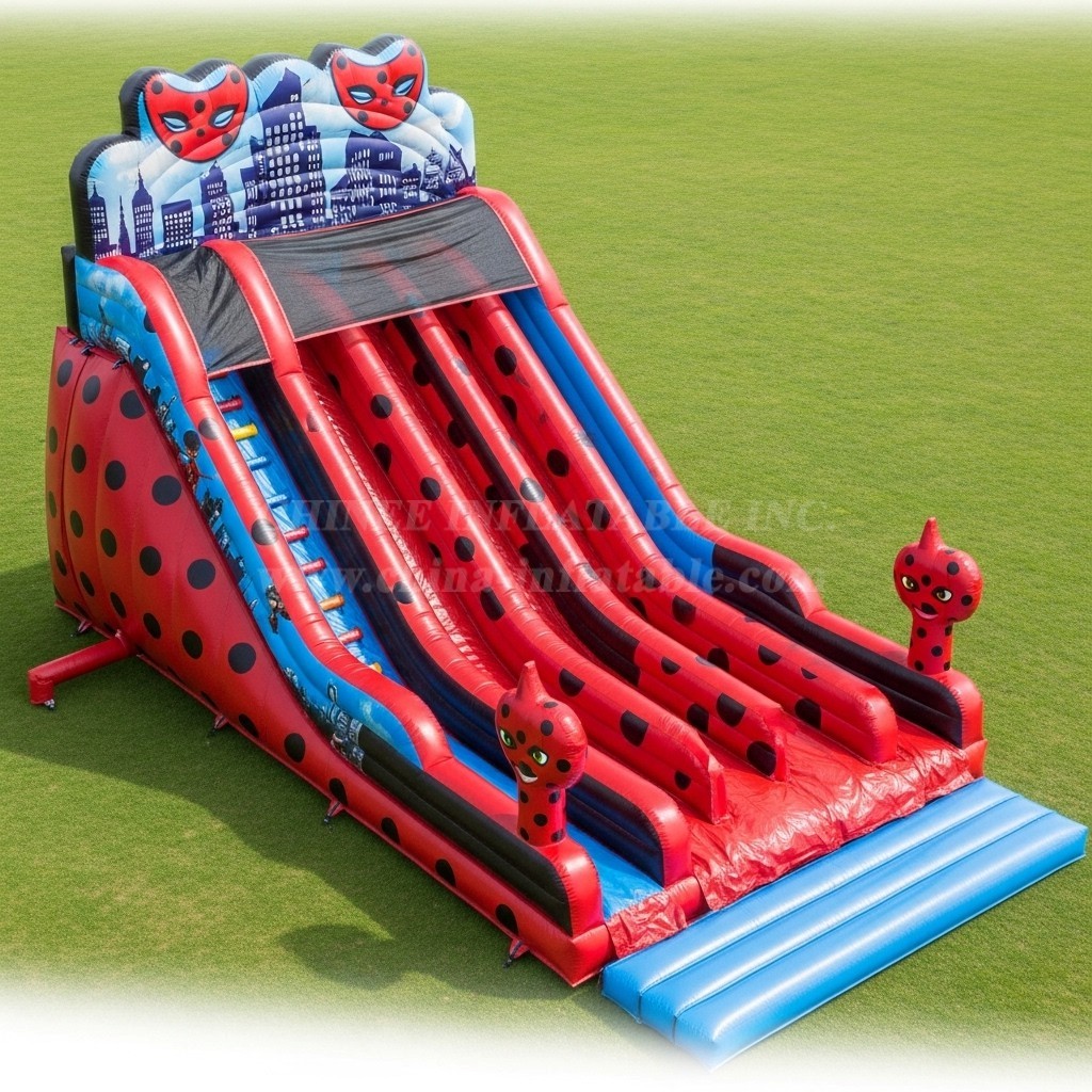 T8-9180 Ladybug Inflatable Slide