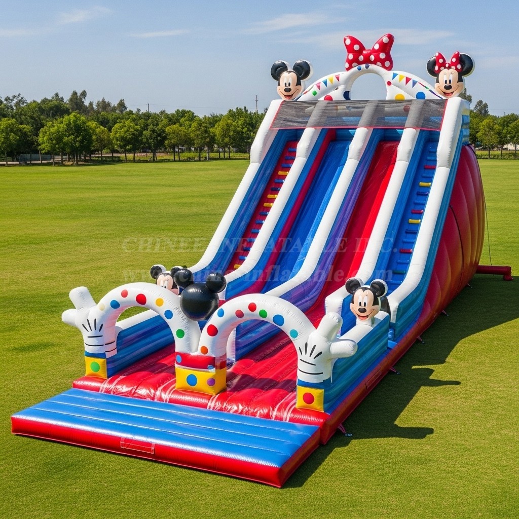 T8-9190 Mickey & Minnie Inflatable Slide