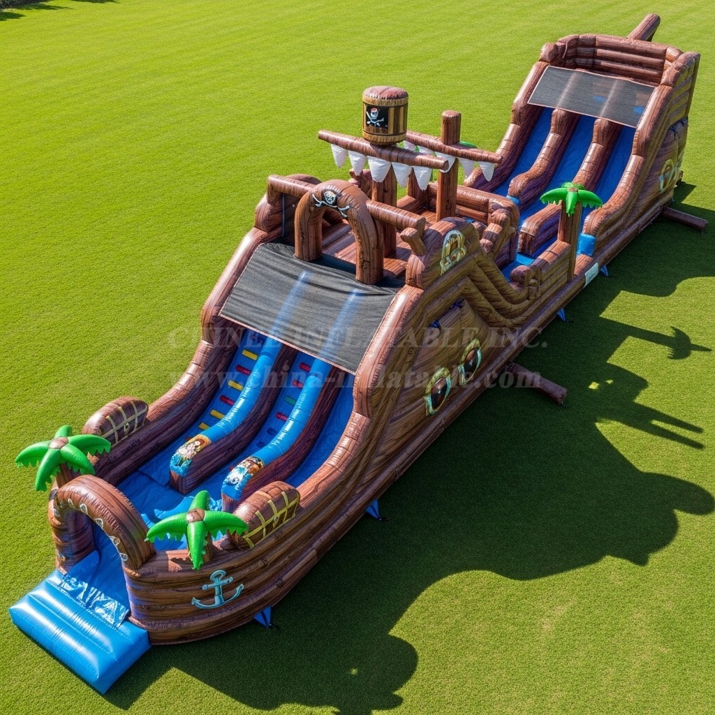 T8-9195 Pirates Inflatable Slide