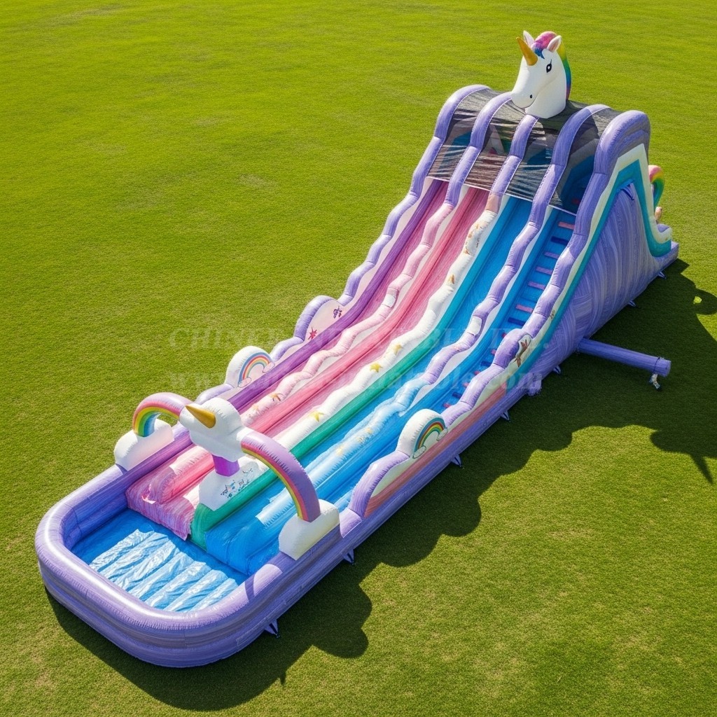 T8-9252 Unicorn Inflatable Water Slide
