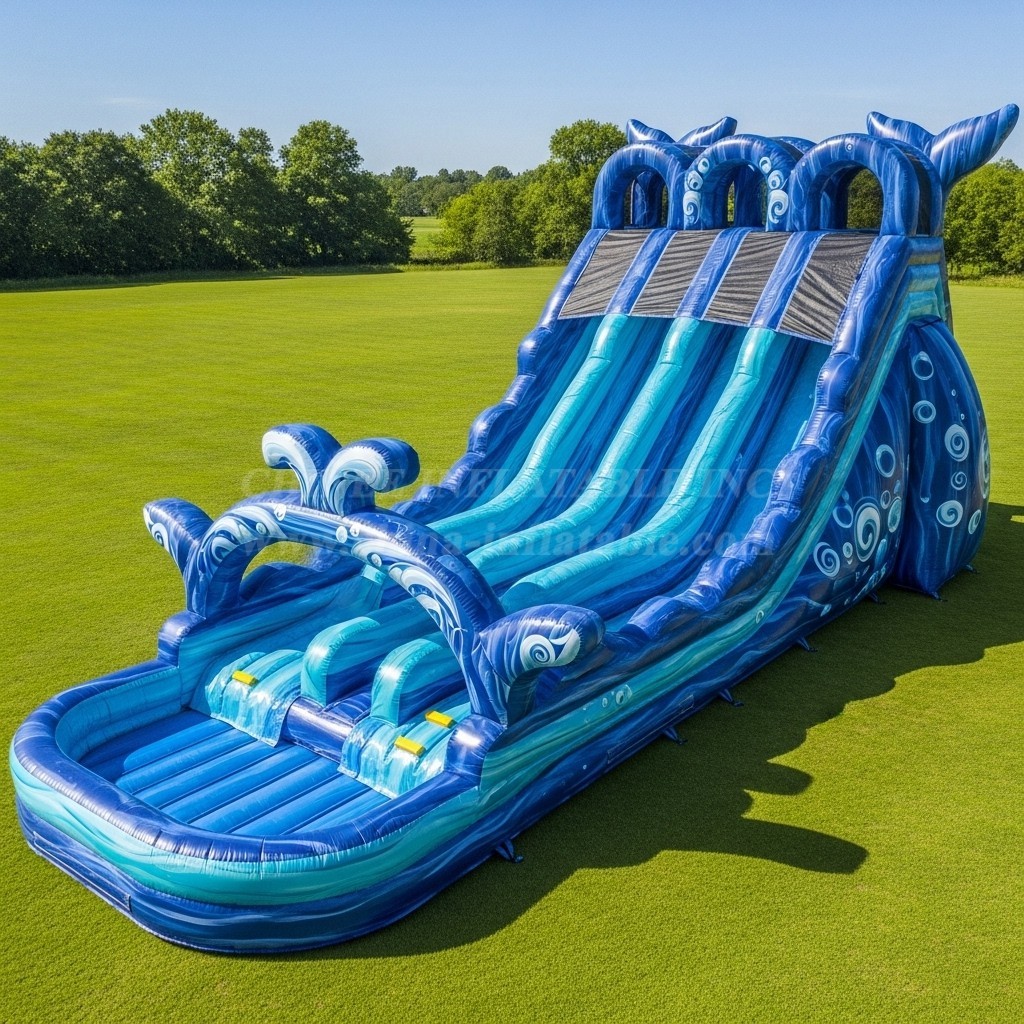 T8-9256 Ocean Wave Inflatable Water Slide