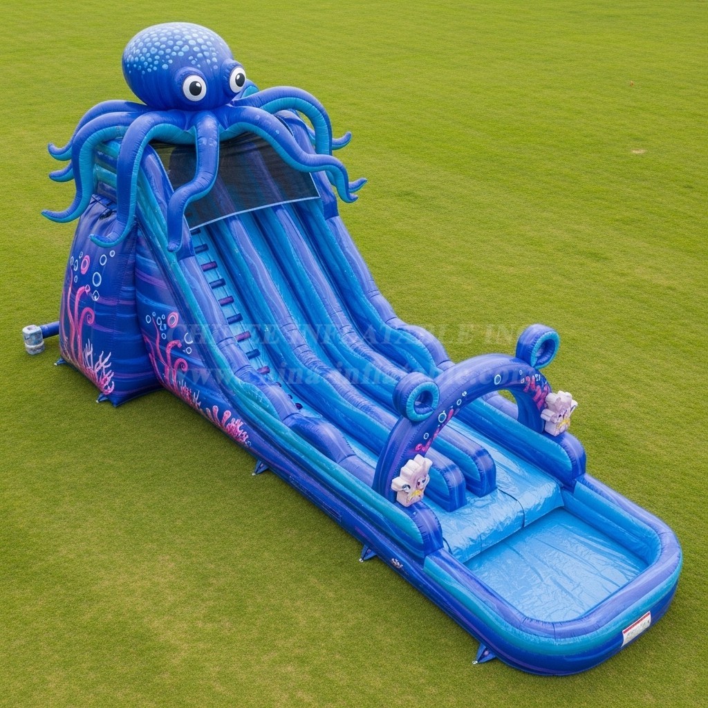 T8-9263 Octopus Inflatable Water Slide